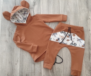 Miki brąz z autka retro  2 el 