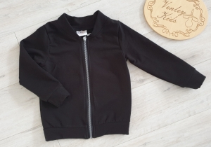 Bluza na zamek - czarna 