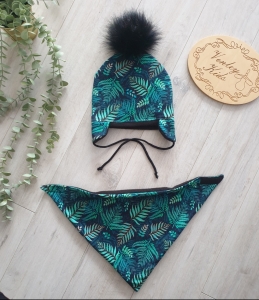 PAPROCIE zestaw zimowy z pomponem