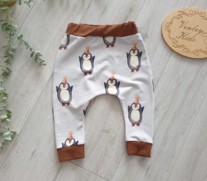 Spodnie PINGWINKI z brązem
