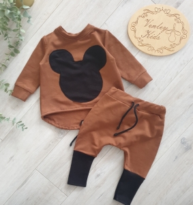 Zestaw BASIC MIKI 2 częściowy brąz z czarnym 