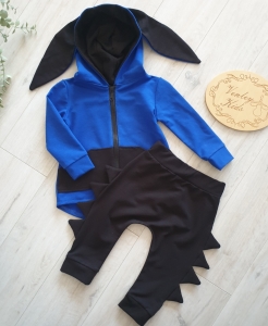 Dino niebieski z czarnym basic 