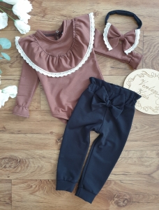 Zestaw BROWNIE  z czernią 3 el 