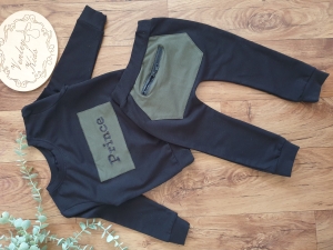 Zestaw basic ZIP czarny z khaki