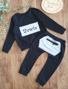 Zestaw basic ZIP czarny z siwym