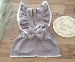 Sukienka muślin z koronką 