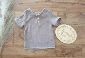 Bluzeczka POLO z guzikami muślin