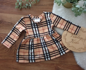 Sukienka kratka brąz berry