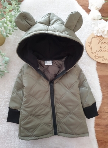 Kurteczka  jesienna PIKOWANY KHAKI