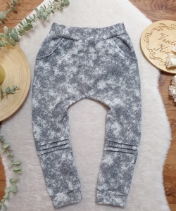 Spodnie DEKATYZOWANY JEANSY  z przeszyciami