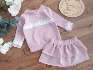R.80 Bluza kwarc z pliską i perełkami