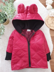 Kurteczka jesienno-zimowa PIKOWANY BORDO 