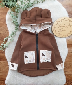 Płaszczyk  BRĄZ Z ABSTRAKCJA