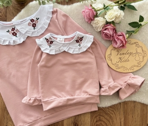 Bluzy MAMA + CÓRKA kwiat kwarc