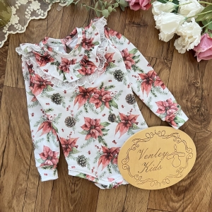 Body / Bluzeczka świąteczny kwiat 