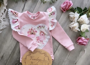 Body / bluzeczka białe z jednorożec