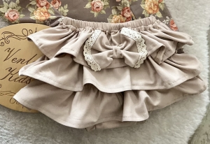 Spódniczka falbaniasta beż bloomers 
