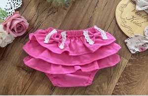 Spódniczka falbaniasta róż  bloomers    