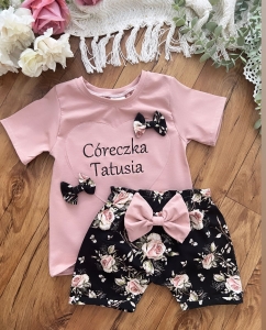 Zestaw letni 2 el róże na ciemnym