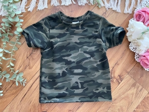 Bluzeczka letnia krótki rękawek  moro