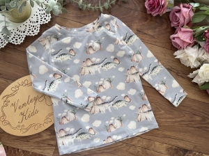 Bluzeczka dinusie długi rękaw - promocja    