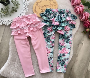 Leginsy MOTYLI RAJ Z PUDREM