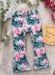 Spodnie DZWONY MOTYLI RAJ