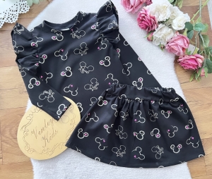 Zestaw Miki złota ze spódniczką  