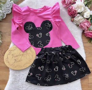 Zestaw Miki złota ze spódniczką  