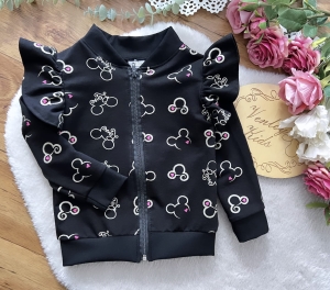 Bluza bomberka Miki złota z falbanką  