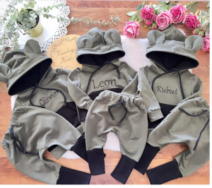 Zestaw Basic 2 el Khaki z czarnym