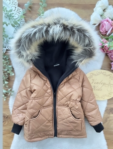 Kurtka zimowa BRĄZOWA 