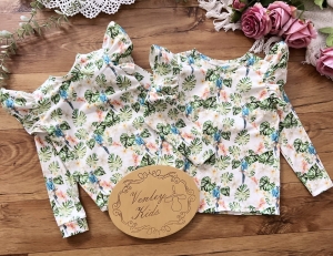 Body / Bluzeczka z falbanką papugi