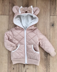 KURTECZKA  BEŻ Z KORONKĄ 