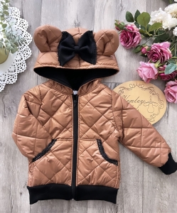 KURTECZKA  BRĄZ Z KORONKĄ 