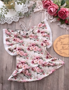 Bluzeczka Baskinka  KWIAT W OGRODZIE brillant 