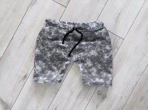 Krótkie spodenki CZARNE DEKATYZOWANE