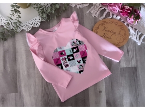 Bluzka puder z kwadratowe miki