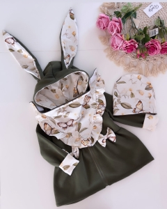 Płaszczyk Królik khaki z butterfly