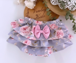 Spódniczka falbaniasta RÓŻE NA BŁĘKICIE bloomers 