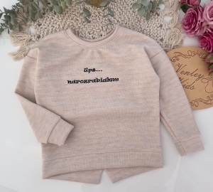 Bluza oversize BEŻ MELANŻ 