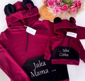 Zestaw MAMA + CÓRKA Minnie bordo
