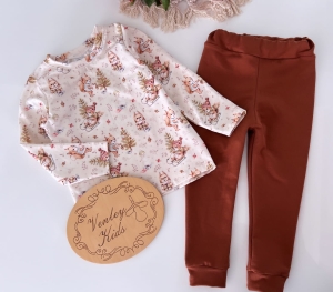 Zestaw WIEWIÓRKI beż z brązem