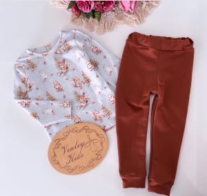 Zestaw WIEWIÓRKI błękit z brązem 