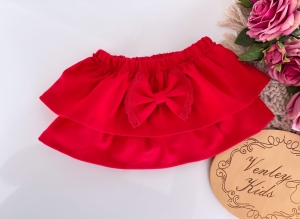 Spódniczka falbaniasta czerwony bloomers