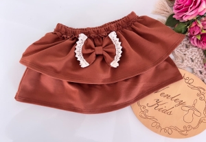 Spódniczka falbaniasta BRĄZ bloomers