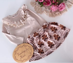 Zestaw PIERNICZKI z beżem