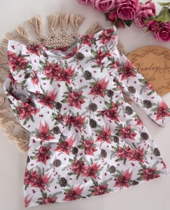 Sukienka ŚWIĄTECZNY KWIAT 