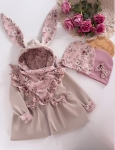 Płaszczyk Królik BEŻ z NEWBIE PINK