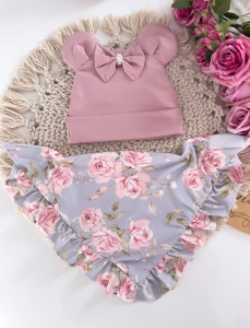 RÓŻE NA BŁĘKICIE  z perełkami 